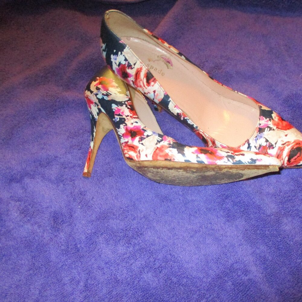 KATE SPADE HIGH HEELS COLORFUL HEELS SZ 8.5 m